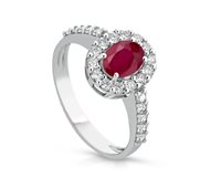 Anello PG Gioielli Donna in Oro Rubino ANELETTRAOV/3R